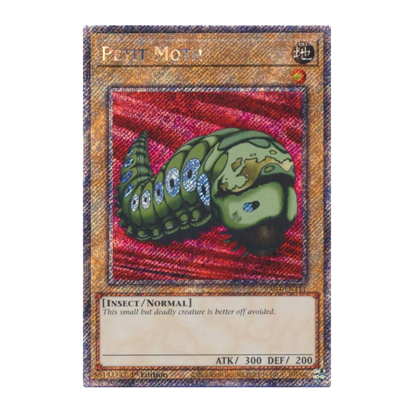 Yu-Gi-Oh! Petit Moth (Platinum Secret Rare) - Quarter Century Stampede