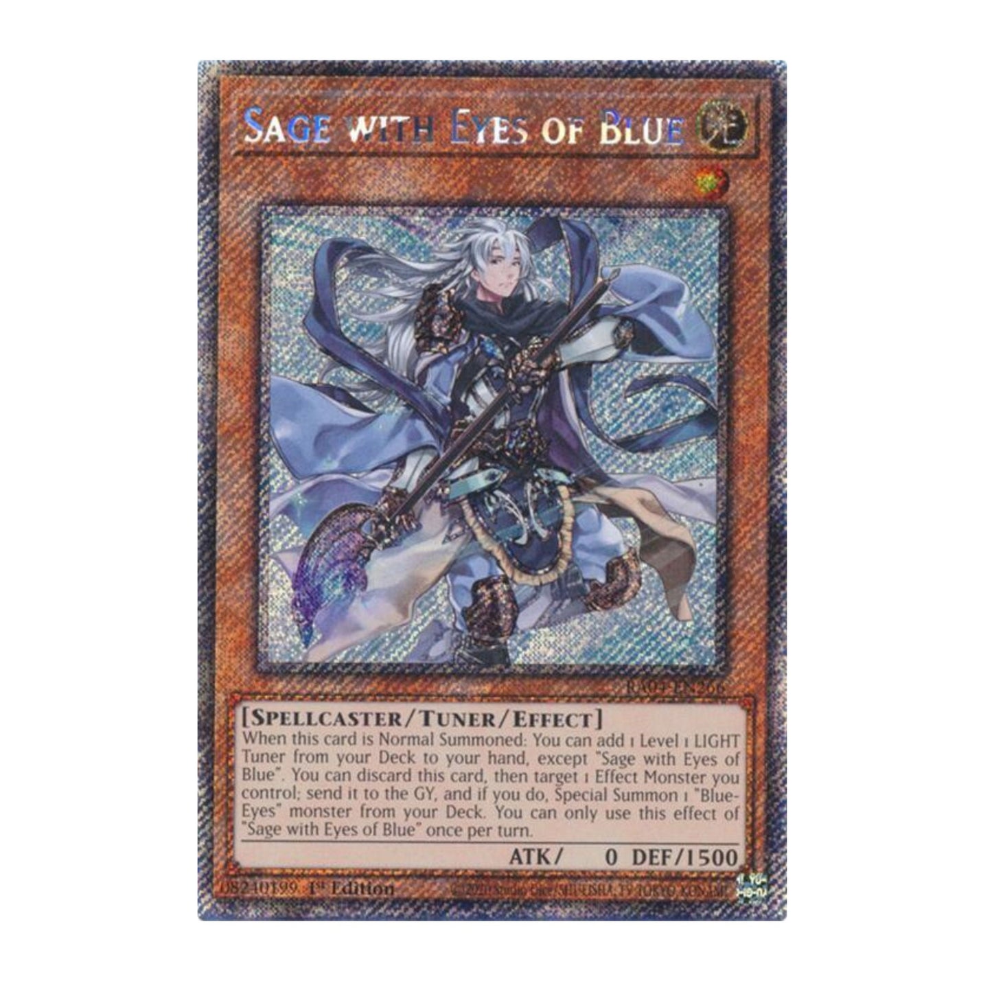 Yu-Gi-Oh! Sage with Eyes of Blue (Platinum Secret Rare) - Quarter Century Stampede