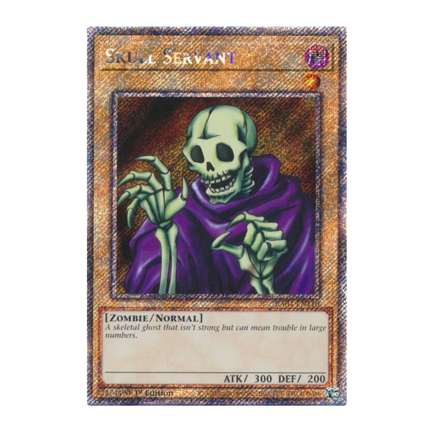 Yu-Gi-Oh! Skull Servant (Platinum Secret Rare) - Quarter Century Stampede