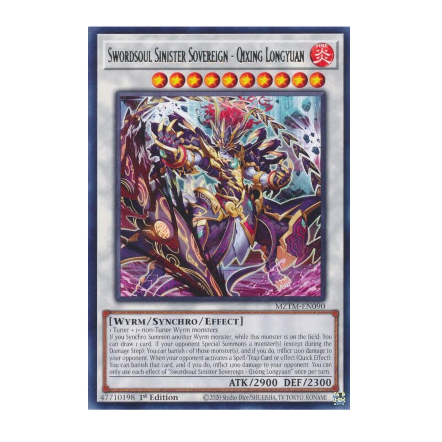 Yu-Gi-Oh! Swordsoul Sinister Sovereign - Qixing Longyuan - Maze of the Master (MZTM)