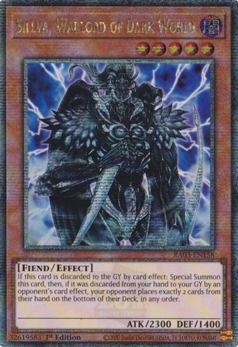 ra03-en158-sillvawarlordofdarkworldquartercenturysecretrare