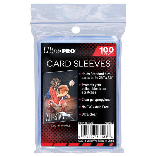 Ultra PRO Soft Card Sleeves Clear Penny Protector Pack 100pk