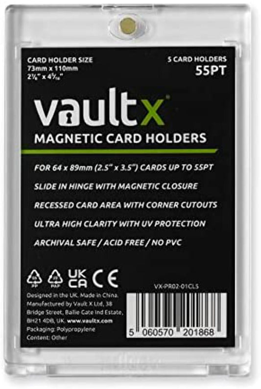Vault X Magnetic Card Holders - 55pt For Trading Cards & Sports Cards