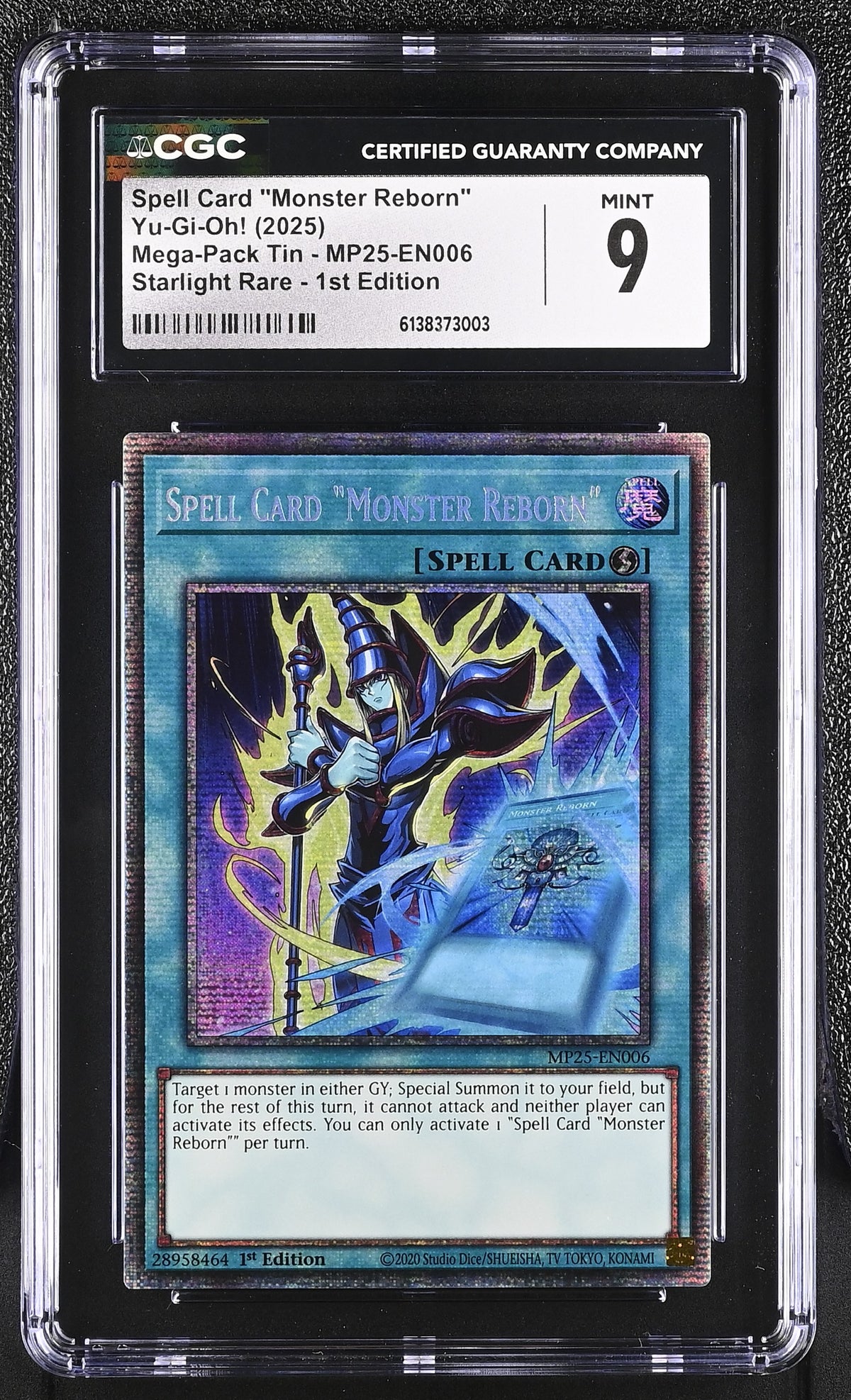 2025 Mega-Pack Tin #MP25-EN006 Spell Card "Monster Reborn" CGC 9