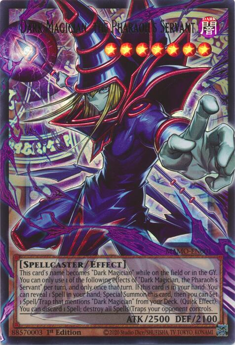 Magnificent Monsters #MAMO-EN001 Dark Magician, the Pharaoh's Servant (Ext Art)