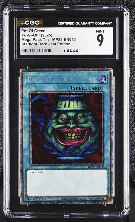 2025 Mega-Pack Tin #MP25-EN050 Pot Of Greed CGC 9