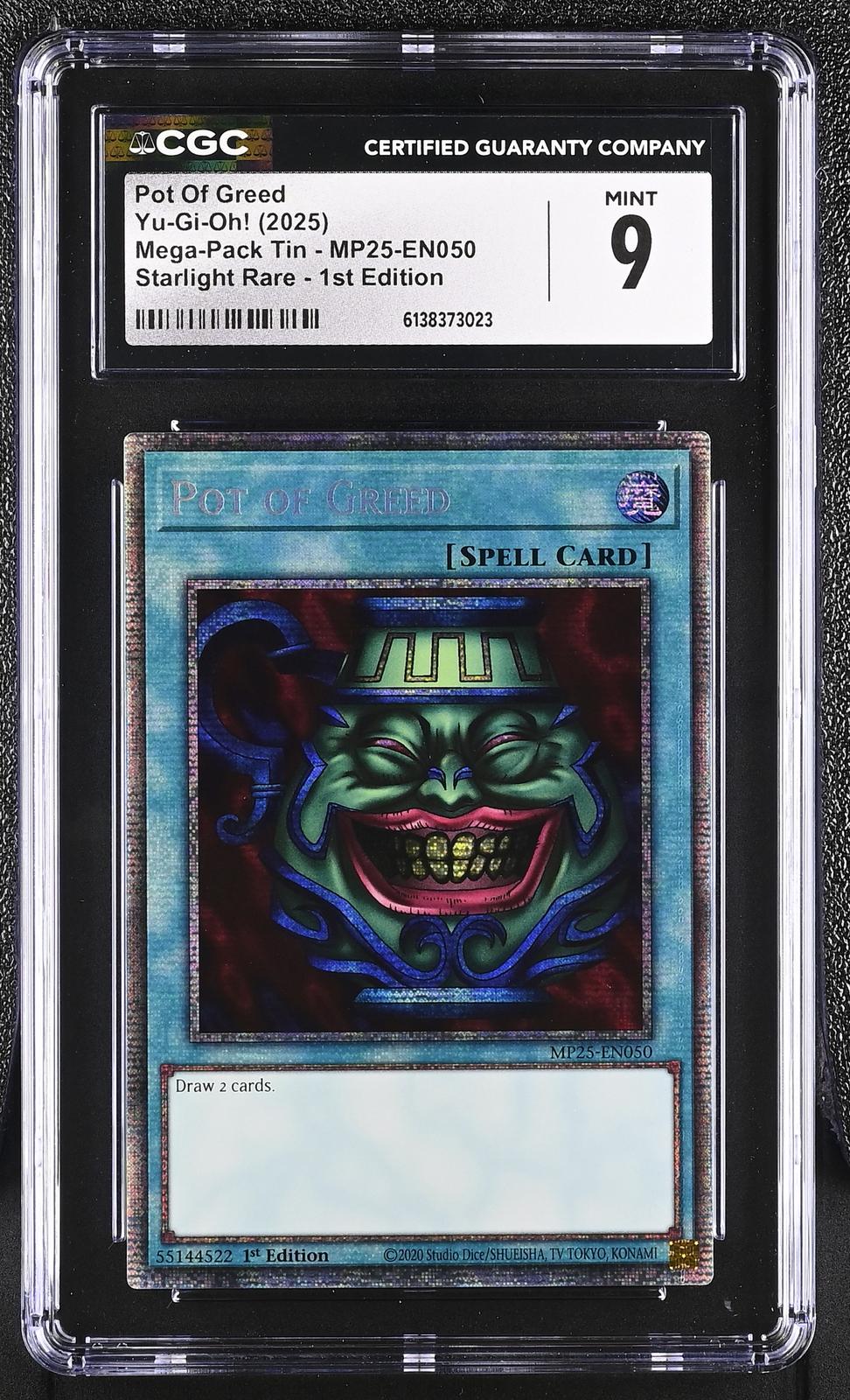 2025 Mega-Pack Tin #MP25-EN050 Pot Of Greed CGC 9