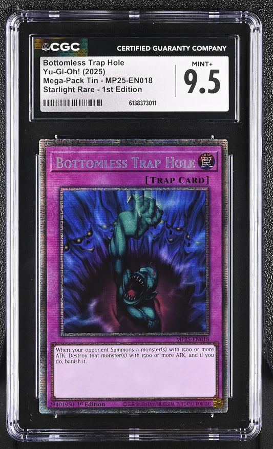 2025 Mega-Pack Tin #MP25-EN018 Bottomless Trap Hole CGC 9.5