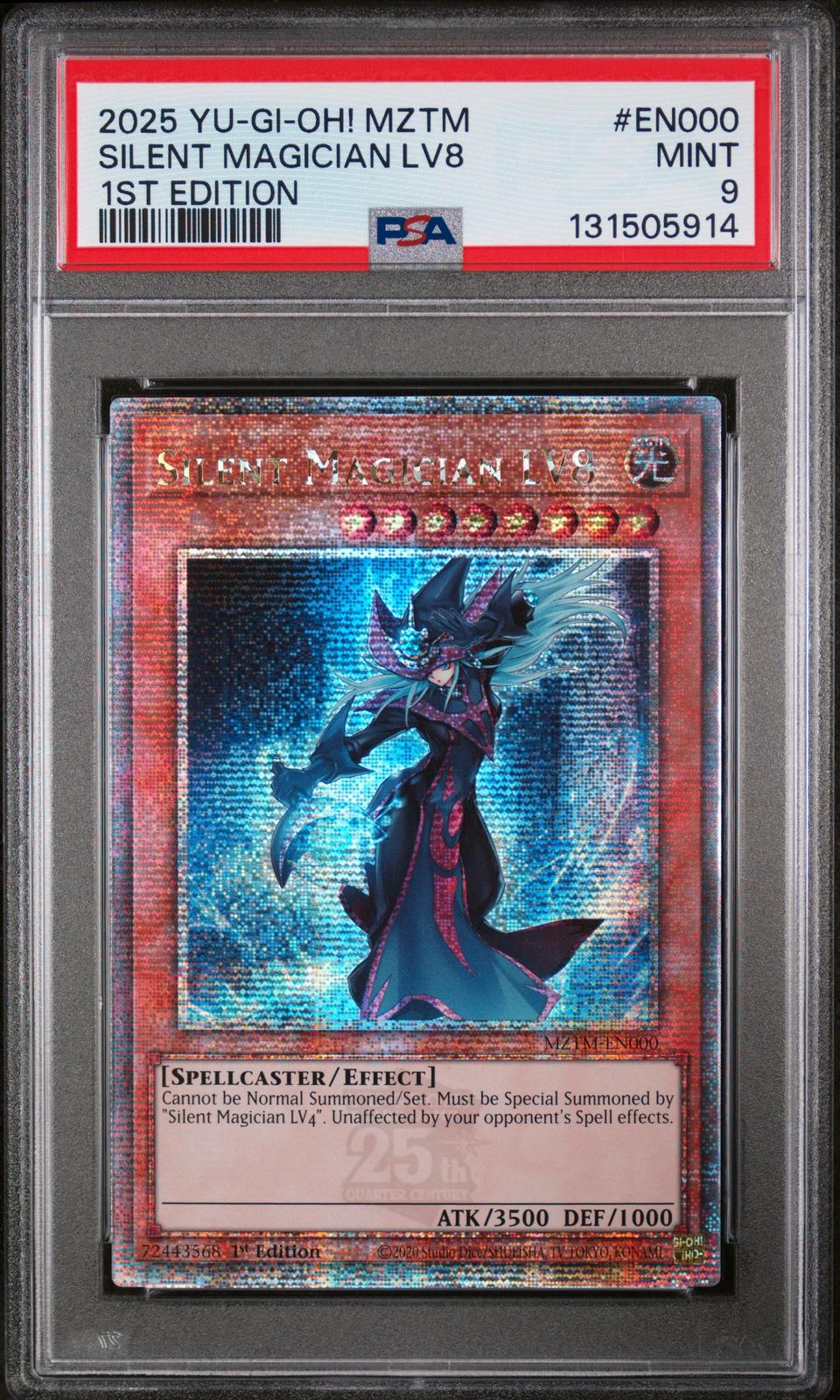 2025 Yu-Gi-Oh! Maze of Master Silent Magician Lv8 1st Edition PSA 9