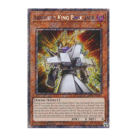 Yu-Gi-Oh! Absolute King Back Jack (Platinum Secret Rare) - Quarter Century Stampede