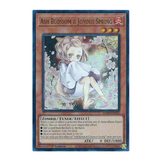 Yu-Gi-Oh! Ash Blossom & Joyous Spring (Alternate Art) (UR) - Quarter Century Stampede