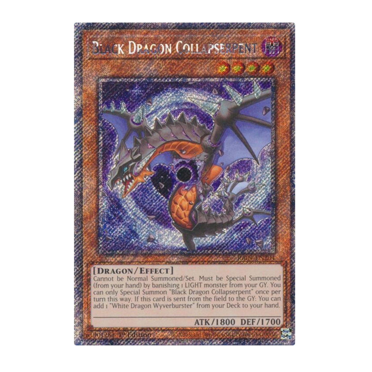 Yu-Gi-Oh! Black Dragon Collapserpent (Platinum Secret Rare) - Quarter Century Stampede