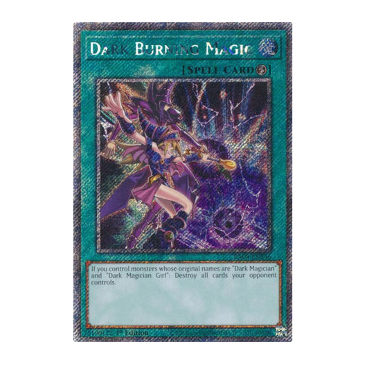 Yu-Gi-Oh! Dark Burning Magic (Platinum Secret Rare) - Quarter Century Stampede