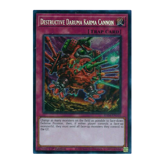 Yu-Gi-Oh! Destructive Daruma Karma Cannon (Secret Rare) - Quarter Century Stampede