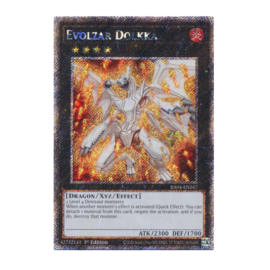 Yu-Gi-Oh! Evolzar Dolkka (Platinum Secret Rare) - Quarter Century Stampede