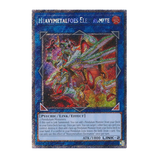 Yu-Gi-Oh! Heavymetalfoes Electrumite (Platinum Secret Rare) - Quarter Century Stampede