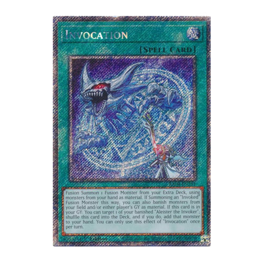 Yu-Gi-Oh! Invocation (Platinum Secret Rare) - Quarter Century Stampede