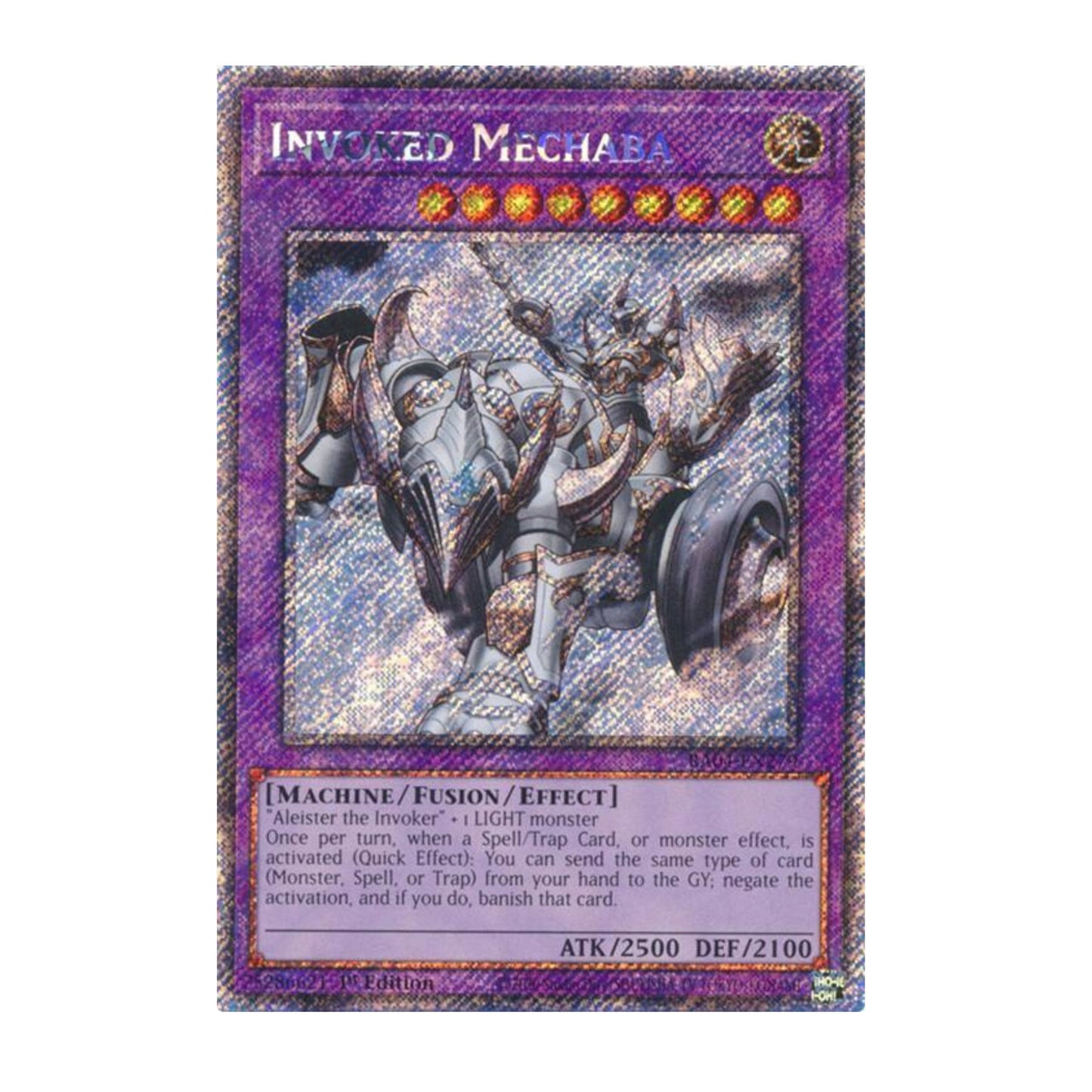 Yu-Gi-Oh! Invoked Mechaba (Platinum Secret Rare) - Quarter Century Stampede
