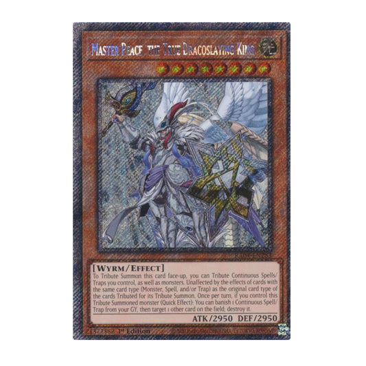 Yu-Gi-Oh! Master Peace, the True Dracoslaying King (Platinum Secret Rare) - Quarter Century Stampede
