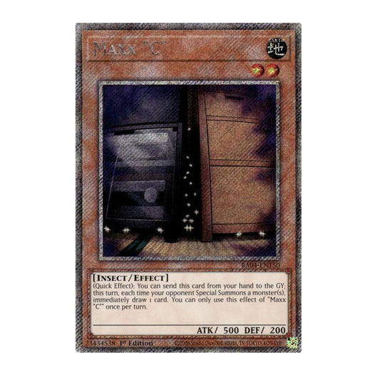 Yu-Gi-Oh! Maxx "C" (Platinum Secret Rare) - Quarter Century Stampede