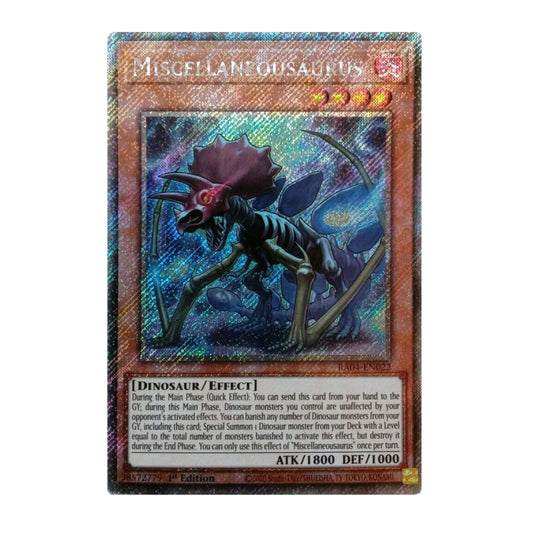 Yu-Gi-Oh! Miscellaneousaurus (Platinum Secret Rare) - Quarter Century Stampede