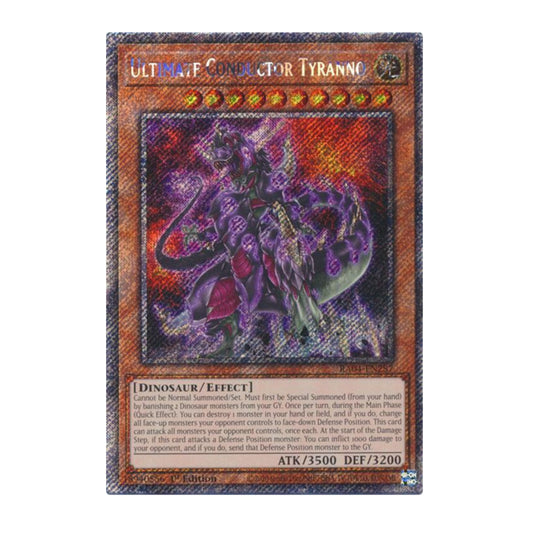 Yu-Gi-Oh! Ultimate Conductor Tyranno (Platinum Secret Rare) - Quarter Century Stampede