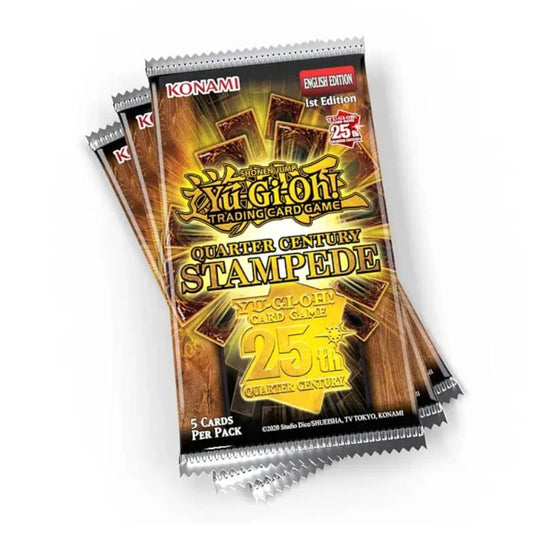 Yu-Gi-Oh! - Quarter Century Stampede Booster Pack x3 Packs